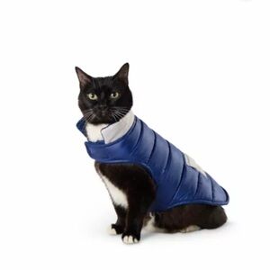 Top Paw Adjustable Dog Puffer Jacket Navy XXS